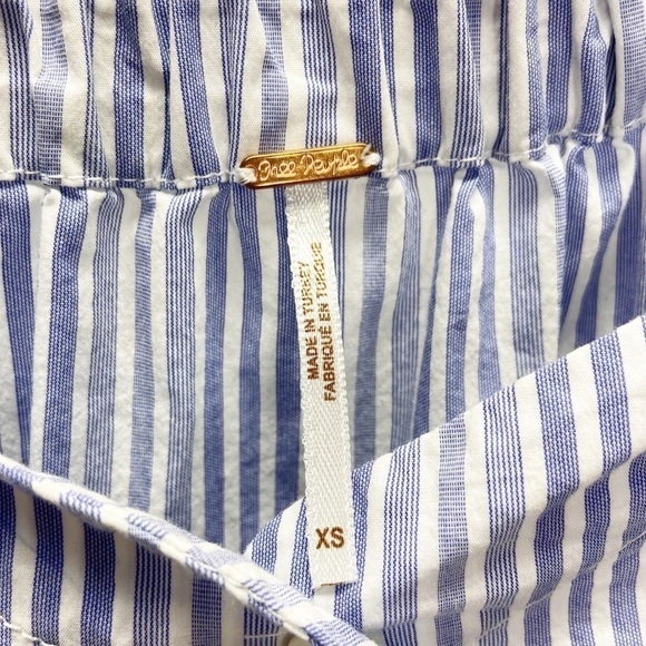 Free People March to the Beat Off the Shoulder Striped Top Sz XS - Picture 10 of 12